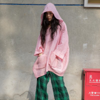 麻無色 亞光感天絲麻 大夏天出去玩防曬凹造型兩全其美~超顯白