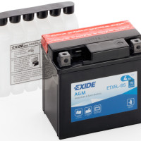 Аккумулятор мотоциклетный EXIDE AGM 12V 4Ah  ETX5L-BS