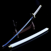 Аниме модель периферийного оружия 25,5 см, самурайский катана, меч из нержавеющей стали со строительной коллекцией, декоративные поделки