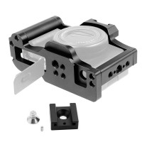 Алюминиевая формовочная клетка BGNing для камеры Sony ZV1 Rig Vlog с креплением холодного башмака Arri, отверстие 1/4 "3/8" для микрофона, вспышка для цифровой зеркальной камеры