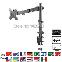 Полная движущаяся настольная втулка M051, держатель для монитора 10-27 дюймов, без подъема, вращающаяся стойка для дисплея, нагрузка 8 кг