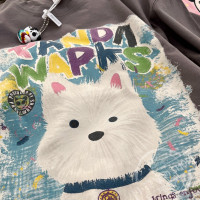 商場撤回~尾貨清倉撿漏庫存小眾卡通短袖T恤男女ins潮牌阿美咔嘰