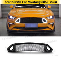 Передняя решетка-гриль для Ford Mustang 2018-2021 RTR, Стильная черная сменная решетка для автомобильного бампера, задняя крышка для детской модели