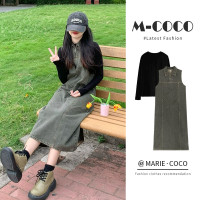 韓系學院風兩件式套裝成套搭配秋冬小個子俏皮活潑奶系穿搭洋裝子