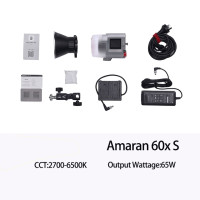 Aputure Amaran 60x 60D S series Studio LED Video светильник Bi-color 2700K-6500k 80W портативный наружный осветительный прожектор (новое обновление)