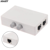 Мини-сетевой коммутатор с 2 портами RJ45 RJ-45, сетевой коммутатор Ethernet, двойной двухсторонний порт, ручной совместный коммутатор, хаб-адаптер