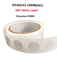 50 шт., NFC-метка Ntag215, 13,56 МГц, ISO14443A, наклейка, влажная инкрустация, Ntag 215 NFC, доступны RFID-метки для телефона, наклейка s, клейкая этикетка