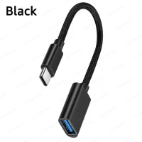 Кабель-адаптер OTG с разъемами USB Type-C «папа» на USB «мама»