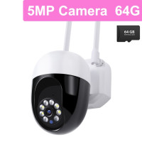 5-мегапиксельная стандартная камера видеонаблюдения, IP-камера HD AI, уличная Водонепроницаемая камера наблюдения с ночным видением, Wi-Fi, умный полноцветный монитор безопасности