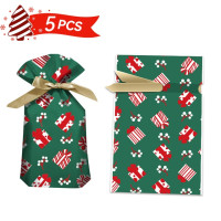 Подарочный пакет для конфет с Санта-Клаусом, 5 шт