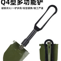 6411工廠Q4多功能摺疊工兵鏟迷你可攜式鋼鏟戶外釣魚露營鐵鍬小鏟子