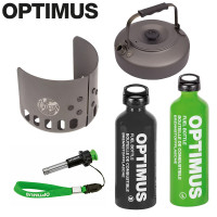 瑞典Optimus原裝爐具配件鋁合金酒精油瓶燃料瓶點火器擋風玻璃水壺