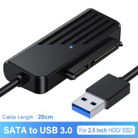 Адаптер Cybmoon USB SATA, Переходник USB Type-c на SATA для жестких дисков 2,5 дюйма, 5 Гбит/с, конвертер SATA USB 3,0 для жестких дисков 2,5 дюйма