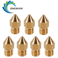 Сопло MK7 MK8 0,4 мм, 0,3 мм, 0,2 мм, 0,5 мм для филамента 1,75 мм, 3,0 мм, 0,5 мм, 5 шт