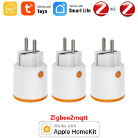 Умная розетка HomeKit ZigBee, 16 А, работает с Apple Home/Alexa/Google Assistant/SmartThings/Tuya/SmartLife
