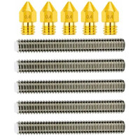 Латунные насадки для экструдера + 5 шт., M6 30 мм