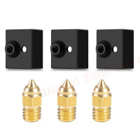 3 шт 0,4 мм латунные сопла и 3 шт Sprite, блок нагревателя из силикона для Creality Ender 3 S1/Pro, Hotend для 3D-принтера
