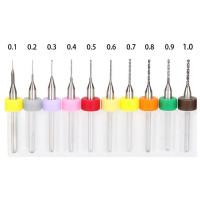 Алмазные сверла для 3D-принтеры Насадка Набор чистящих средств для ухода за упаковка из 10 шт.: 0,1-1,2 мм для Makerbot Reprap Creality CR-10 Эндер 3 5