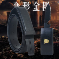 天行者男士戰術腰帶刀皮帶刀防身皮帶戶外刀軍迷腰帶真皮511求生