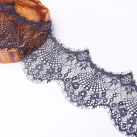 3 ярда, 9,5 см, кружевная лента, волнистая Цветочная вышивка, ручная работа, эластичная кружевная отделка, отделка для шитья «сделай сам», ткань для шитья