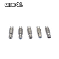 5 шт. V6 тепловой пробой горла для 1,75/3,0/4,1 мм цельнометаллический/с PTFE нержавеющей стали для 3D принтера bowden / wade V6 hotend