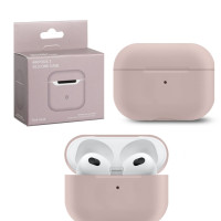 Чехол для AirPods 3 / Силиконовый чехол для AirPods 3 Pink Sand