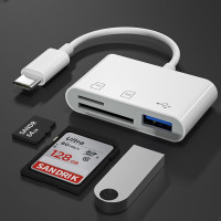 Адаптер Elough Type C TF CF SD устройство для чтения карт памяти USB C адаптер для Macbook Huawei Samsung Xiaomi OTG