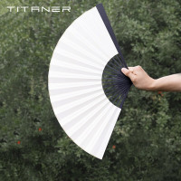 Titaner北鬥作鈦合金摺扇子9寸金屬太極功夫古風國潮戰術edc扇子