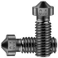 Форсунка Volcano из закаленной стали 1,75 мм M6 для высокотемпературной 3d-печати или наполнителя из углеродного волокна для E3D Volcano Sidewinder X1