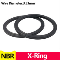 Черное X-образное кольцо NBR, уплотнительное кольцо с четырьмя губами, Нитриловая Резина, для гидравлических цилиндров, поршней, поршневых стержней. Внутренний диаметр 456,06-мм