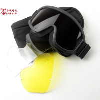 冷戰時代 俄羅斯雄鷹HAWK戰術護目鏡 小綠人特種兵特戰護目鏡 3鏡片