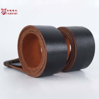 冷戰直採蘇聯原品 蘇軍士官牛皮外腰帶帶身 銅掛環 真皮戰術腰帶