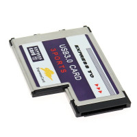 Карта расширения, USB Express Card, 3 порта, USB 3,0, Express Card 34, 54 мм