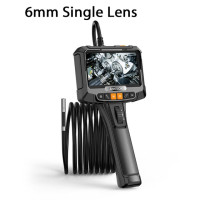 360 рулевое управление, Промышленная камера-эндоскоп, 8 мм с одним и двумя объективами, экран 1080P 5 IPS, инспекционный бороскоп для канализационной трубы автомобильного двигателя