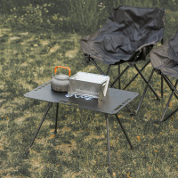 戰術桌子便捷摺疊桌戶外露營鋁合金桌子輕量化一人茶桌野營野野炊