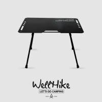 戶外戰術桌帶燈架軍事風可升降摺疊多功能輕量可攜式露營野餐椅子
