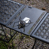 柯曼蜘蛛爐單元託板GT-36爐頭茶幾可懸掛氣罐黑色多用IGT爐具桌板