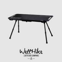 WELLHIKE戶外摺疊戰術桌  黑化鋁合金露營超輕量可攜式小桌子茶幾