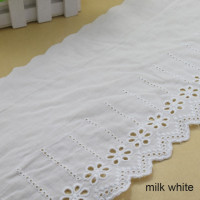 16,5 см 100% хлопок вышитые кружева с вышивкой искусственная Отделка Ткань основовязание своими руками аксессуары для одежды Бесплатная доставка #3256