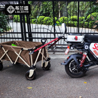 布蘭塔露營車連接件自行車推車連接器擺攤杆電動車拖掛營地汽車配件