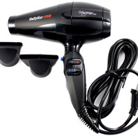 Фен BaByliss Pro Veneziano BAB6610INRE (Италия), 2200 Вт, 2 насадки, черный