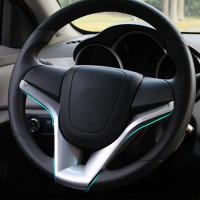 Новый дизайн для Chevrolet Cruze Sedan Hatchback Высокое качество Матовая хромированная отделка рулевое колесо приседания чехол-наклейка чехол ABS