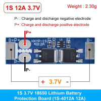 Защитная плата BMS 1S 12A 16A 24a 3,7 в LiFePO4 для литиевых батарей, 18650 4,2 в, защита от напряжения зарядки/короткого замыкания/перезаряда