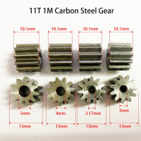 Шестерня из углеродистой стали 11T, 1 м, внешний диаметр = 13 мм, высота = 10 мм, детали механического двигателя, металлическое отверстие с шестерней 3 мм-6 мм, 113A 113,17a 114A 115A 116A
