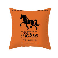 Чехлы для подушек оранжевого цвета с геометрическим рисунком лошади, современные скандинавские Модные Простые наволочки для подушек, декоративный диван для гостиной