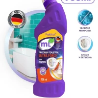 Чистящее средство для унитаза и ванны, против микробов,750мл