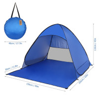 Автоматическая Пляжная палатка Lixada с мгновенным всплыванием, легкая уличная палатка с защитой от УФ лучей, палатка для кемпинга и рыбалки, навес от солнца 2023