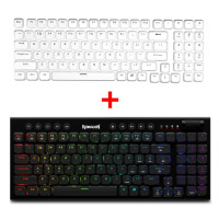 REDRAGON Sion K653 RGB USB Mini тонкая ультратонкая Проводная Механическая игровая клавиатура с красным переключателем 94 клавиши для компьютера