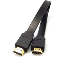 Кабель HDMI, 1 шт., 30 см, Full HD, короткий, с поддержкой 3D штекера-штекера, плоский кабель для аудио, видео, HD, ТВ, ТВ